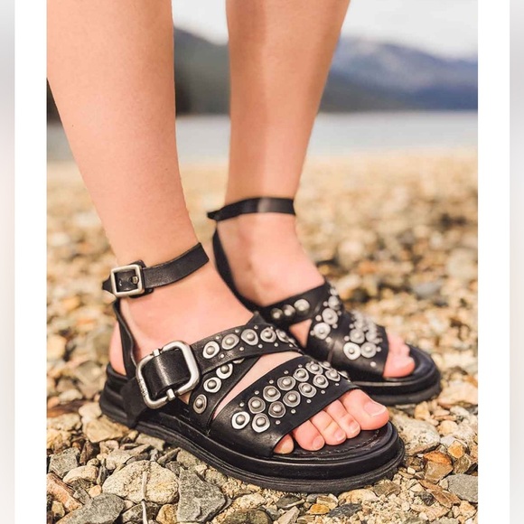 A.S.98 Shoes - A.S. 98 Nyx Studded Sandals Size 7 NWT